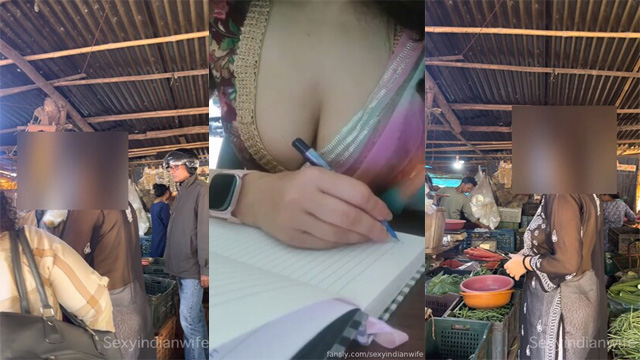 SexyIndianWife Dare In Crowded – Veg Market Hotel Dare Fuck
