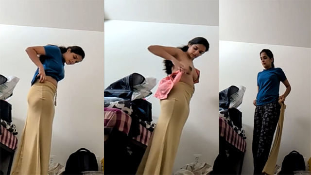 Indian Mallu Sister Dress Change Video