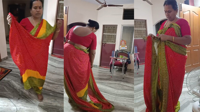 Tamil Mom Dress Change Infront – son Secretly Recorded it Video