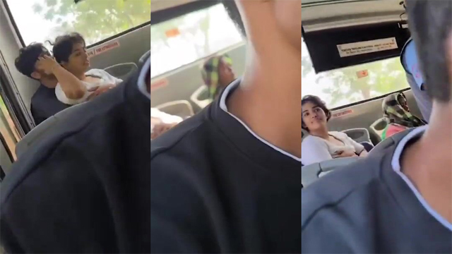 Indian College Girl Boobs Pressing & Having Sex Government Bus