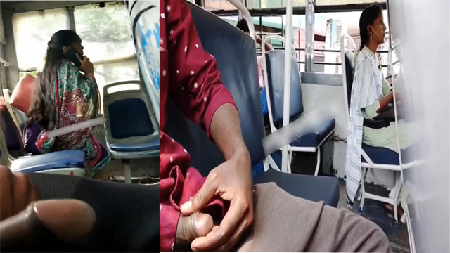 Daring Horny Guy Flash – Dick Inside Bus Free Mms Video