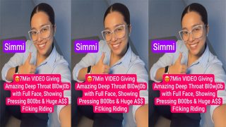 Simmi Beautiful Nri Giving Blowjob – Huge Ass Riding Fucking Video
