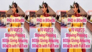 Desi GF PHD In Blowjob Boobs – Giving Amazing Blowjob Viral Porn Video