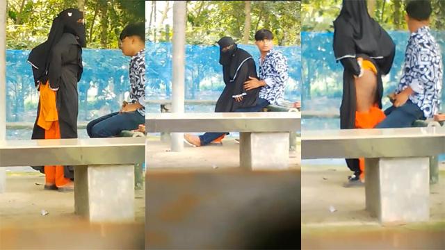 Desi Hijabi GF Sucking And Fucking Outdoor