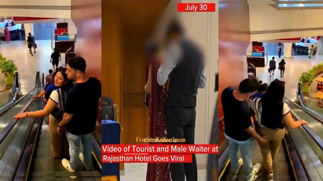 Hot Bhabhi provoked waiter for sex in hotel in Rajasthan